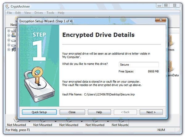 Encrypt your files andfolders.